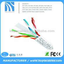 BLANCO BLANCO 1000FT CAT6 Cable UTP sólido 550Mhz 24AWG CABLE DE CABLE 6 CABLE CONFORTABLE TAA